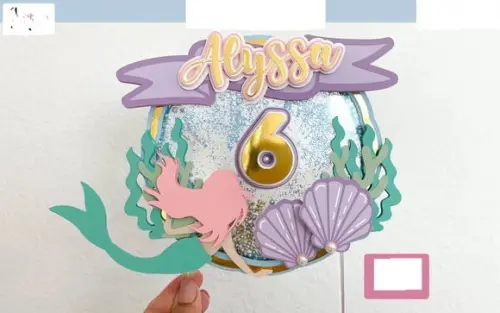 Topo de Bolo Sereia