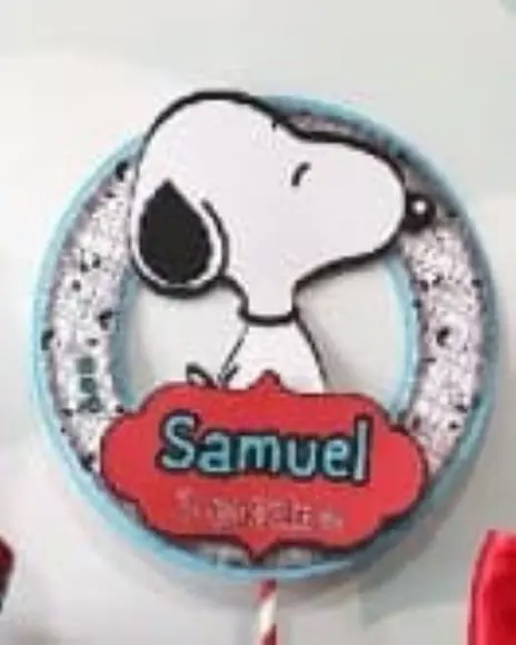 Topo de Bolo Snoopy