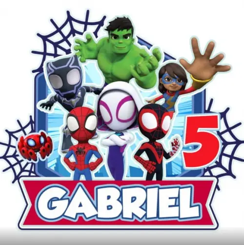 Topo de Bolo Spidey