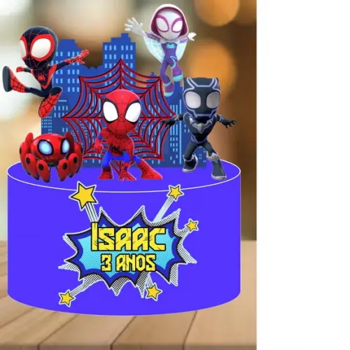 Topo de Bolo Spidey