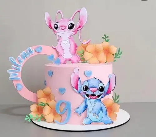 Topo de Bolo Stitch