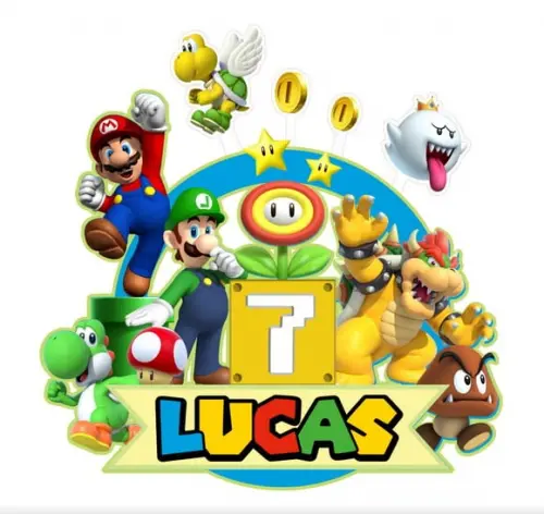 Topo de Bolo Super Mario