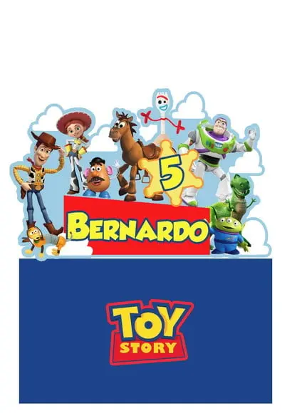 Topo de Bolo Toy Story