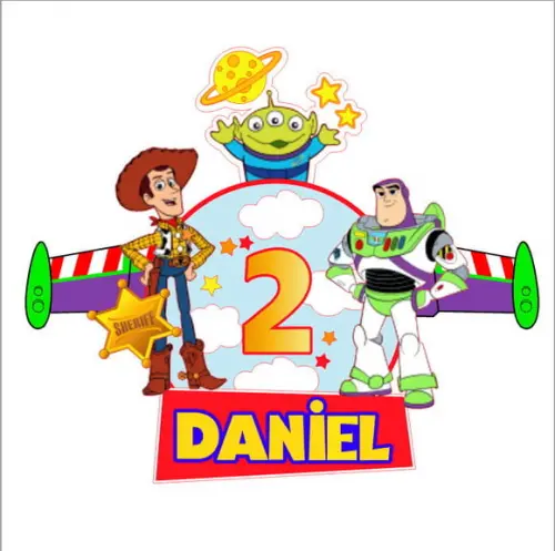 Topo de Bolo Toy Story