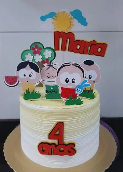Topo de Bolo Turma da Monica