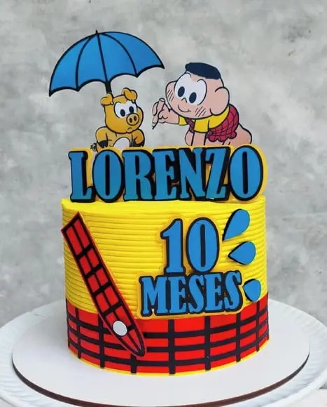 Topo de Bolo Turma da Monica