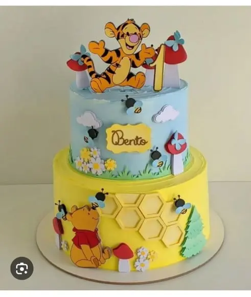 Topo de Bolo Ursinho Pooh