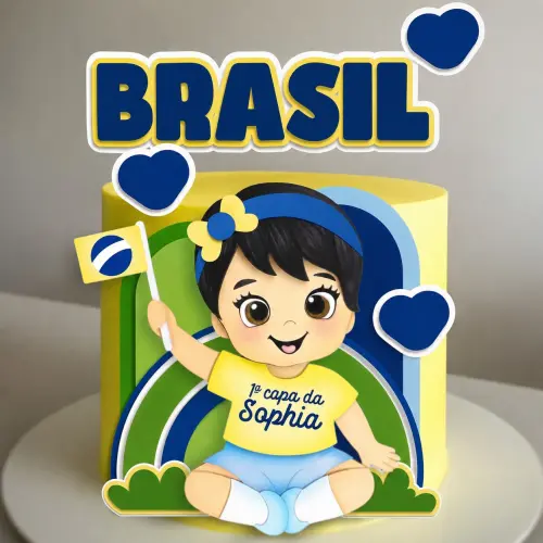 Arquivo de corte Topo de Bolo Copa do Mundo