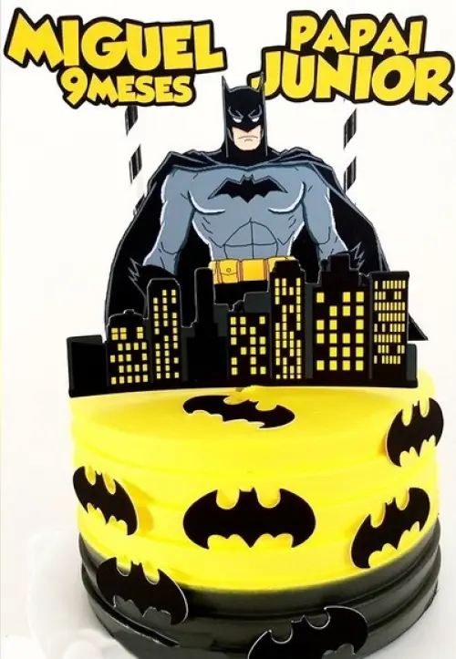 Topo de Bolo Batman
