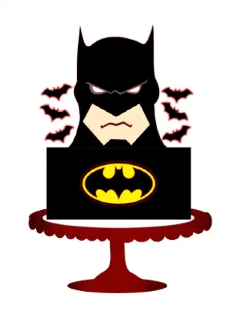 Topo de Bolo Batman