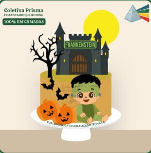 Arquivo de corte topo de bolo halloween
