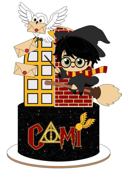 Arquivo de corte enfeite porta harry Potter