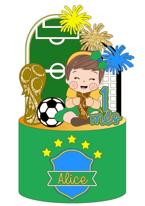 Arquivo de corte Topo de Bolo Copa do Mundo