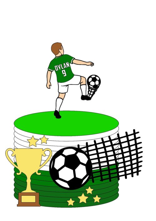 Arquivo de corte topo de bolo Futebol