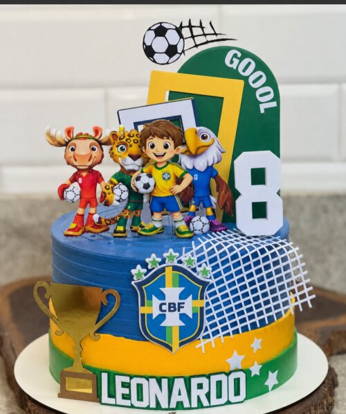 Arquivo de corte topo de bolo Copa do Mundo