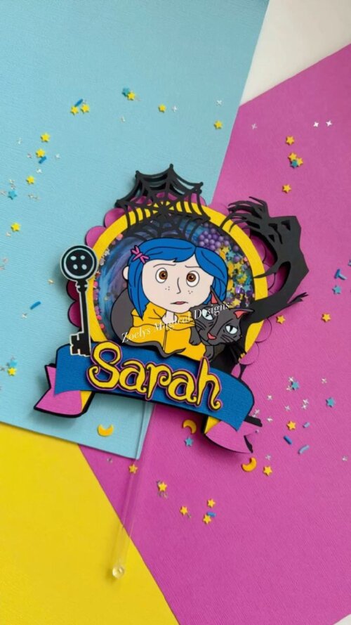 Arquivo de corte topo de bolo coraline