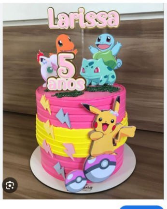 Topo de Bolo Pokemon