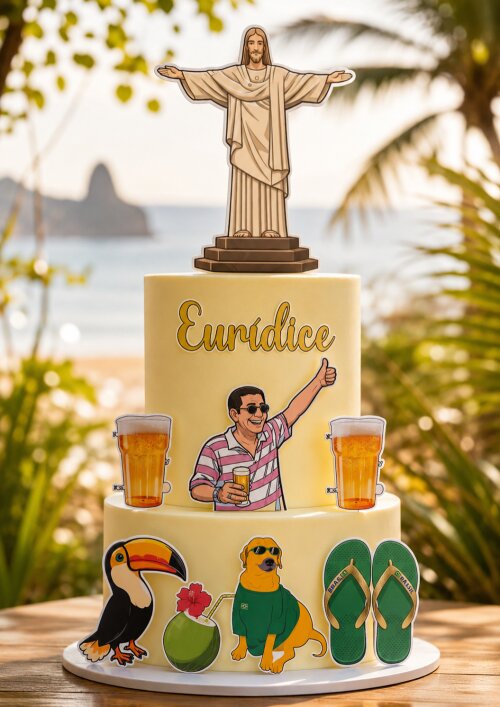Arquivo de corte topo de bolo Brasilidades