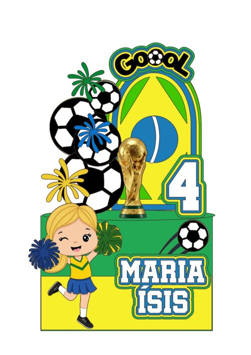 Arquivo de corte topo de bolo Copa do Mundo