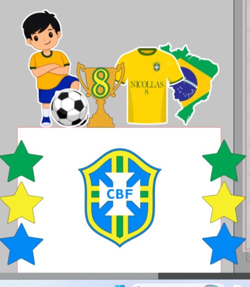 Arquivo de corte topo de bolo Copa do Mundo