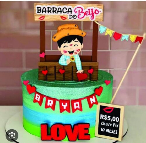 Arquivo de corte topo de bolo Arraiá