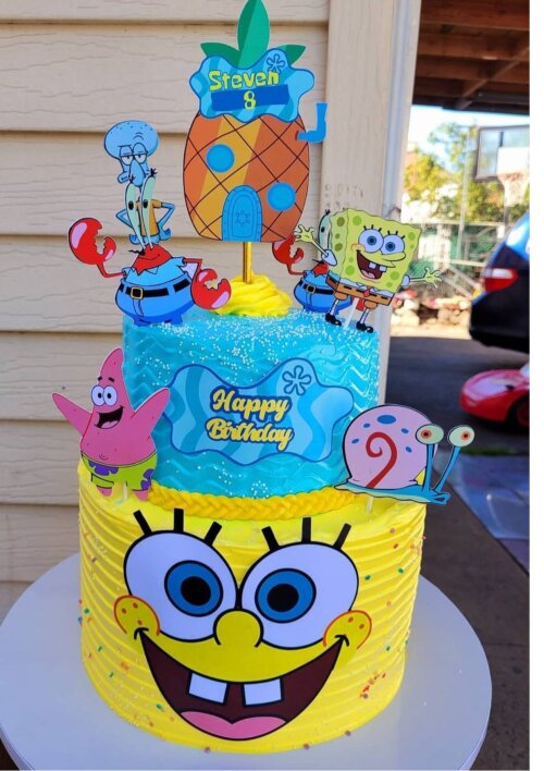 Topo de Bolo Bob Esponja