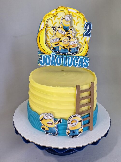 Topo de Bolo Minions