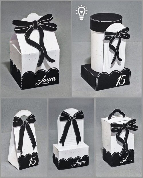 Arquivo de corte Kit Festa Preto e Branco