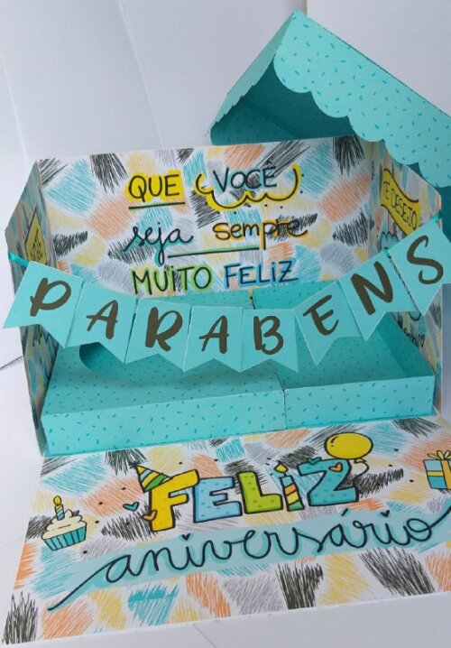 Arquivo de corte Caixa Surpresa