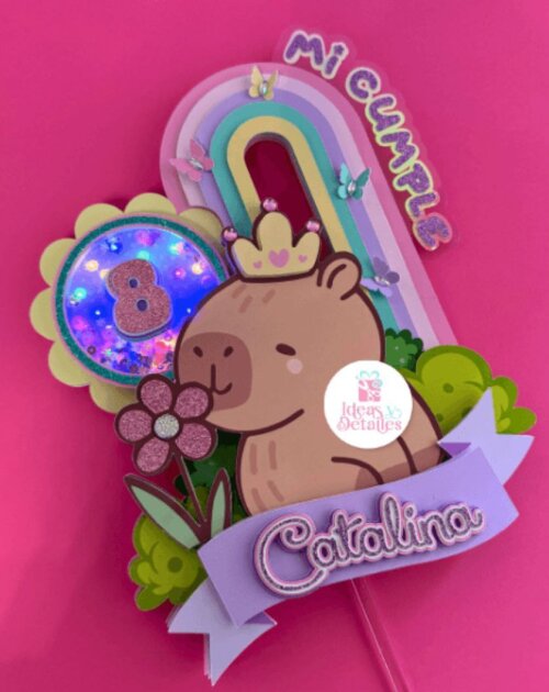 Arquivo de corte topo de bolo Capivara
