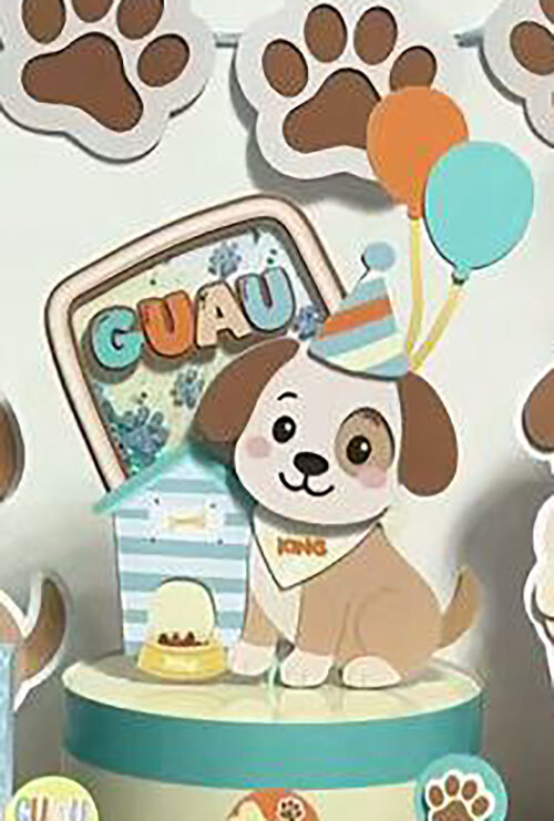 Arquivo de corte topo de bolo Cachorrinho