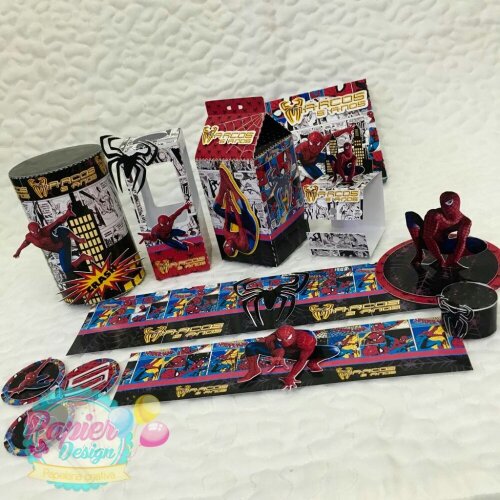 Arquivo de corte Festa Pronta Homem Aranha