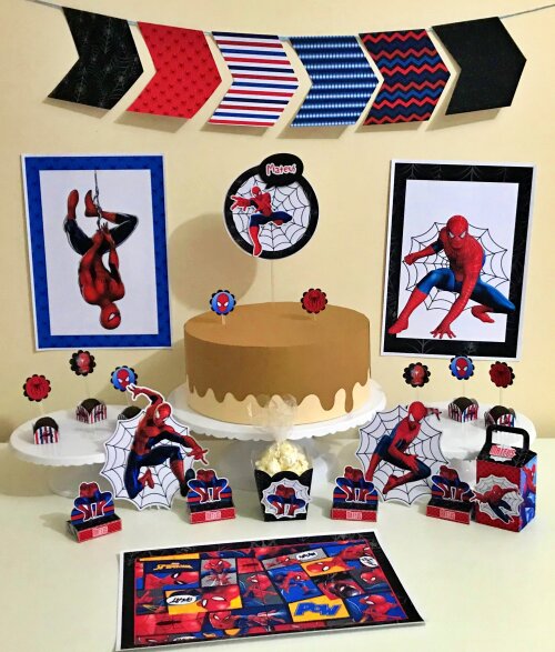 Arquivo de corte Festa Pronta Homem Aranha