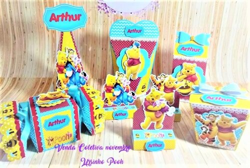 Arquivo de corte Festa Pronta Ursinho Pooh
