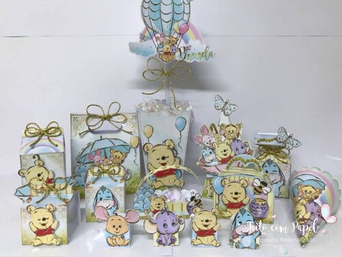 Arquivo de corte Festa Pronta Ursinho Pooh