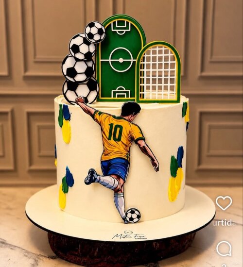 Arquivo de corte topo de bolo Futebol