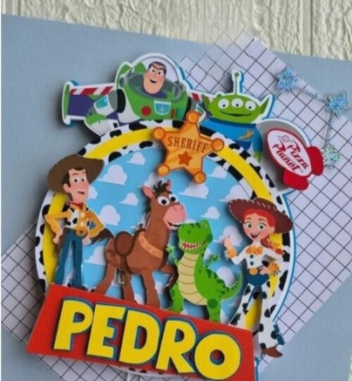 Topo de Bolo Toy Story