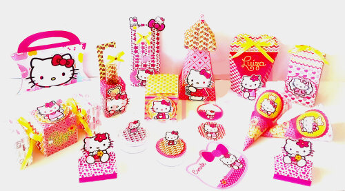 Arquivo de corte Festa Pronta Hello Kitty