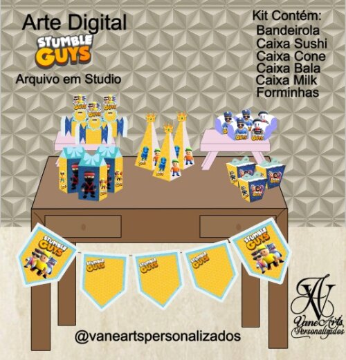 Arquivo de corte Festa Pronta Stuble Guys