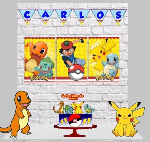 Arquivo de corte Festa Pronta Pokemon