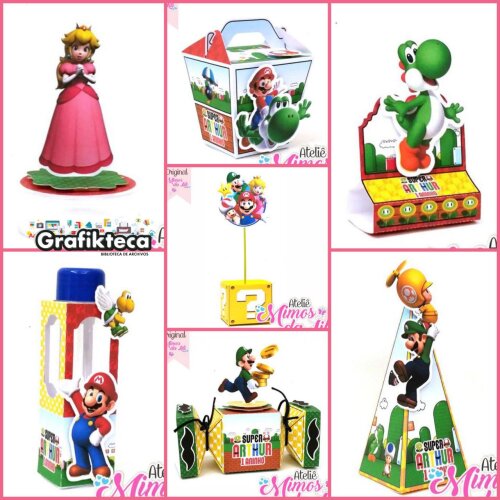 Arquivo de corte Festa Pronta Super Mario