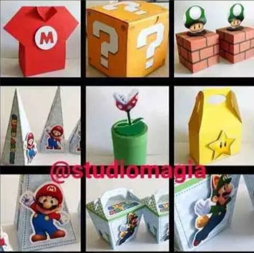 Arquivo de corte Festa Pronta Super Mario