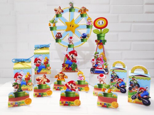 Arquivo de corte Festa Pronta Super Mario