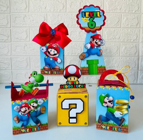 Arquivo de corte Festa Pronta Super Mario