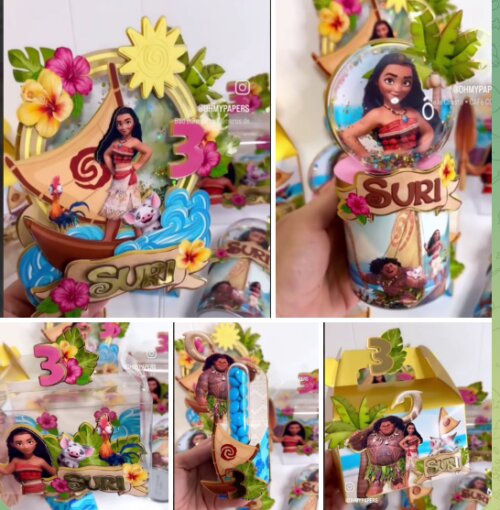 Arquivo de corte Festa Pronta Moana