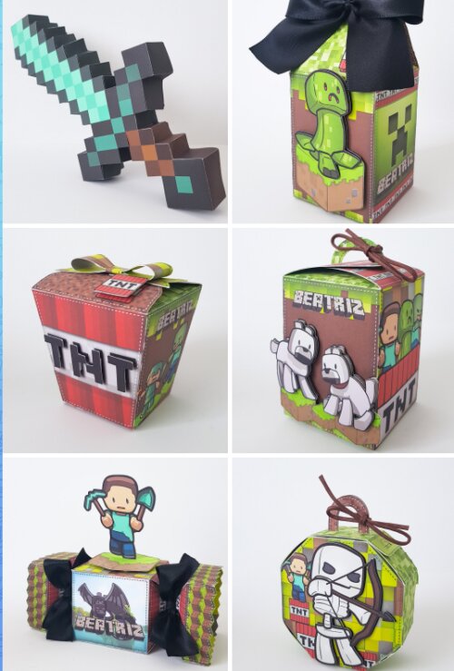 Arquivo de corte Festa Pronta Minecraft