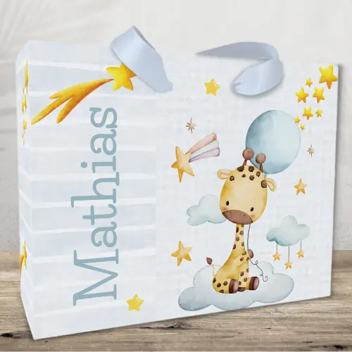 Sacola Personalizada Girafinha Bebê - Cópia