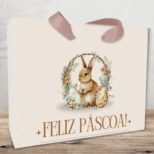 Sacola para Lembrancinhas tema Pascoa - Cópia