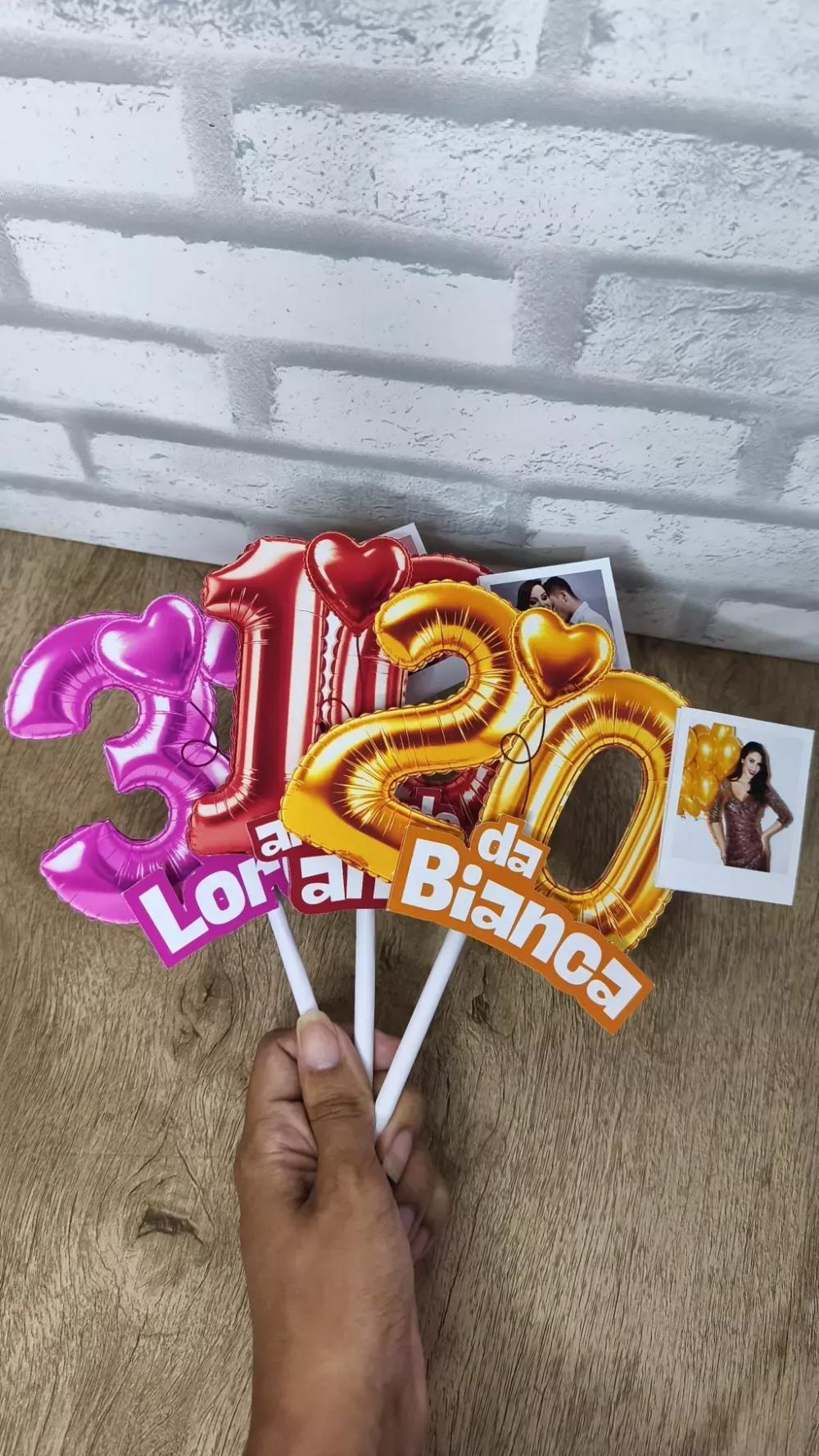 Arquivo de Corte: Cake Topper Números