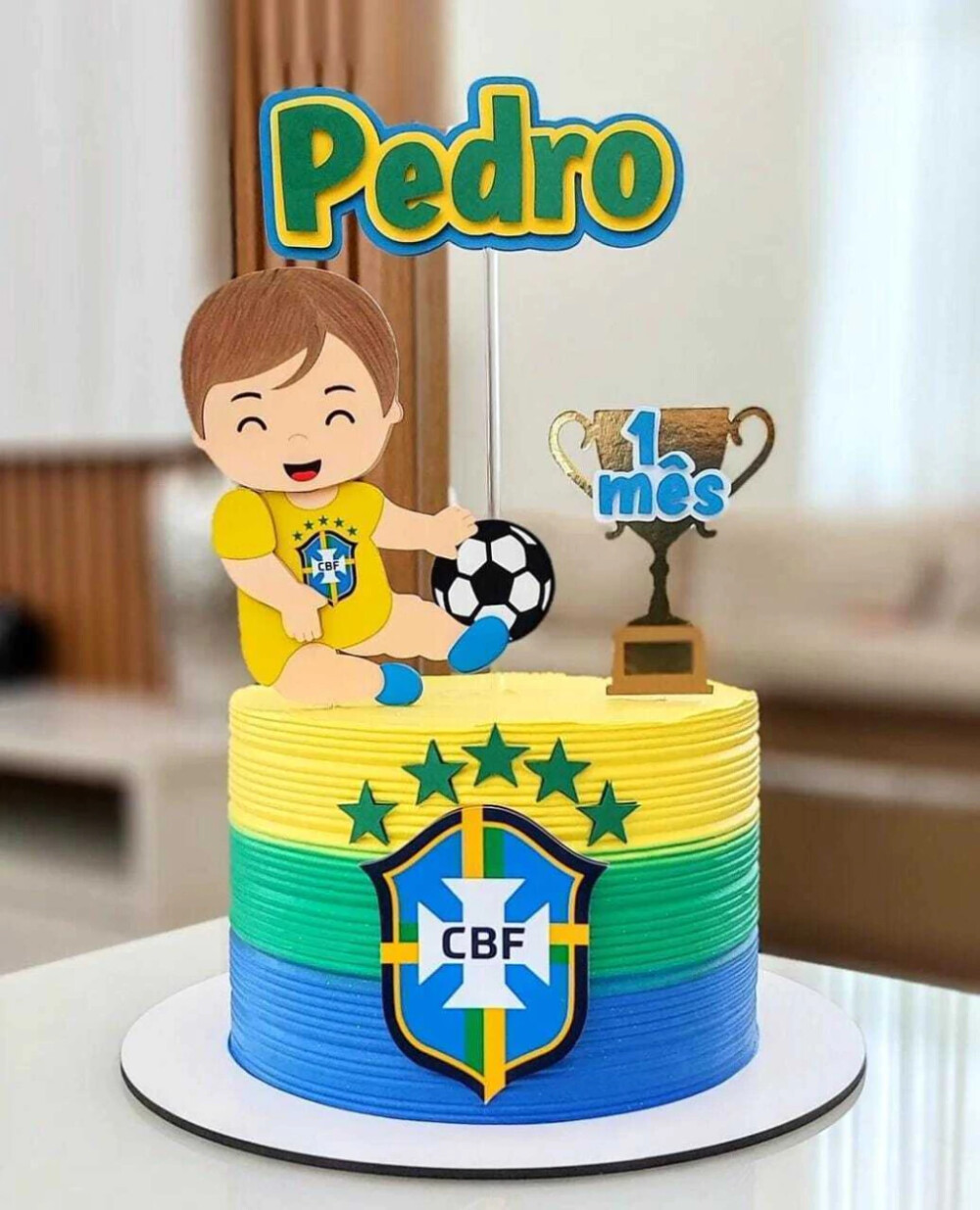 Arquivo de Corte: Topo de Bolo Copa do Mundo Brasil Baby 036 | St